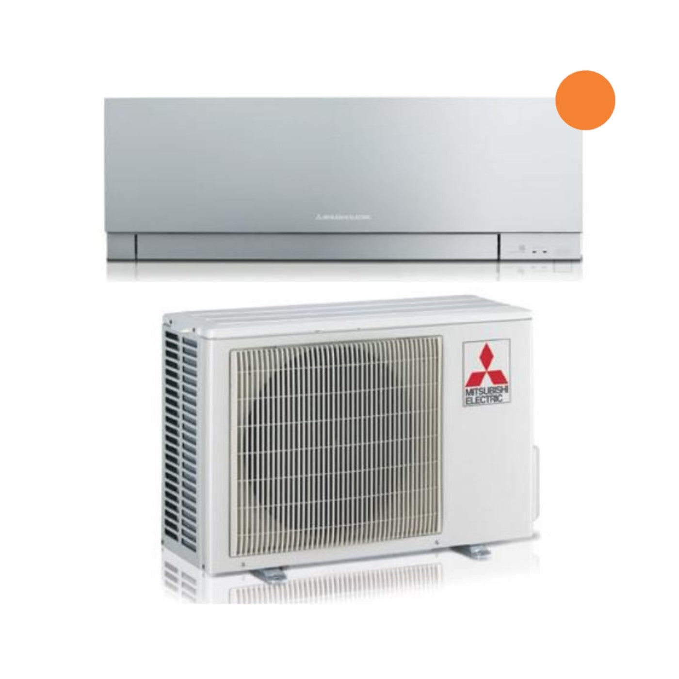 Mitsubishi Electric Inverter Air Conditioner Kirigamine ZEN R-32 Silver 12000 btu MSZ-EF35VGKS Silver Integrated Wi-Fi - (New)