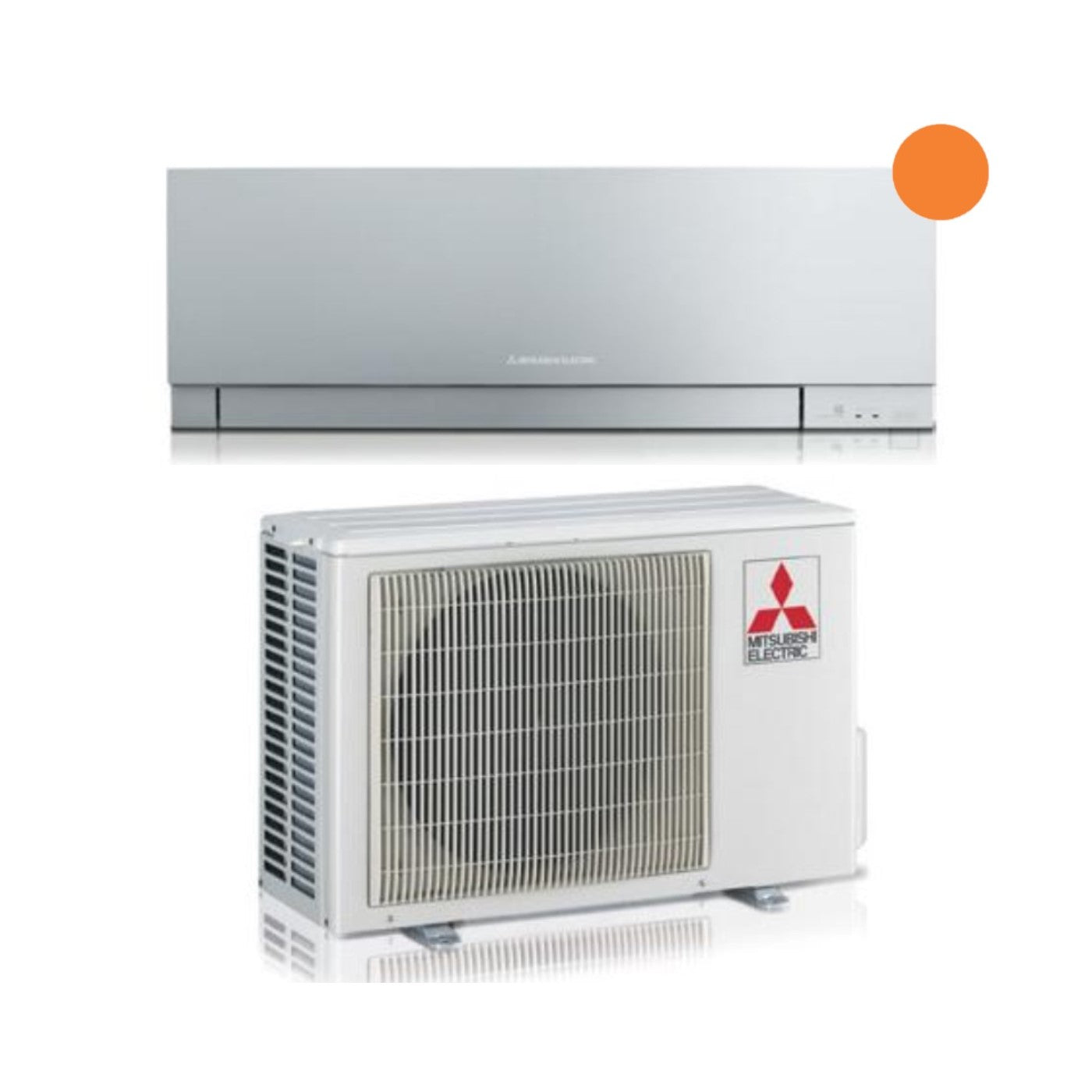 Mitsubishi Electric Inverter Air Conditioner Kirigamine ZEN R-32 Silver 15000 btu MSZ-EF42VGKS Silver Integrated Wi-Fi - (New)