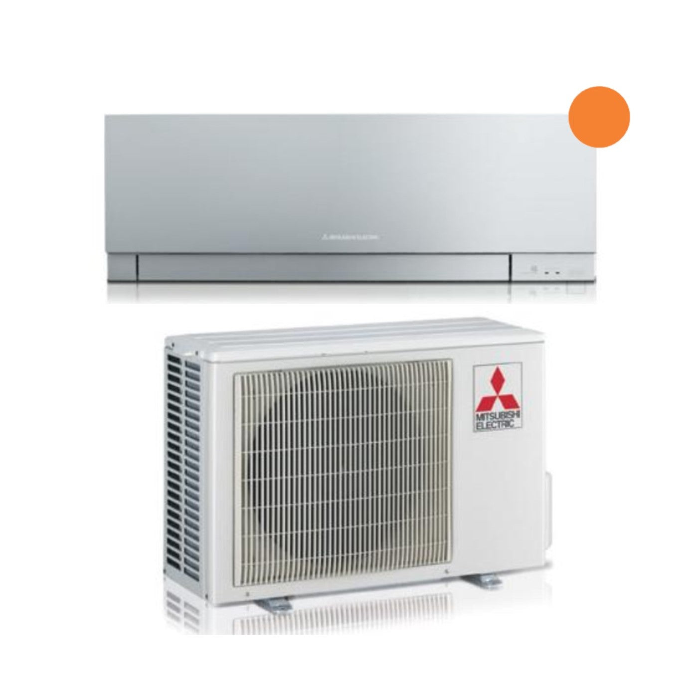 Mitsubishi Electric Inverter Air Conditioner Kirigamine ZEN R-32 Silver 9000 btu MSZ-EF25VGKS Silver Integrated Wi-Fi - (New)