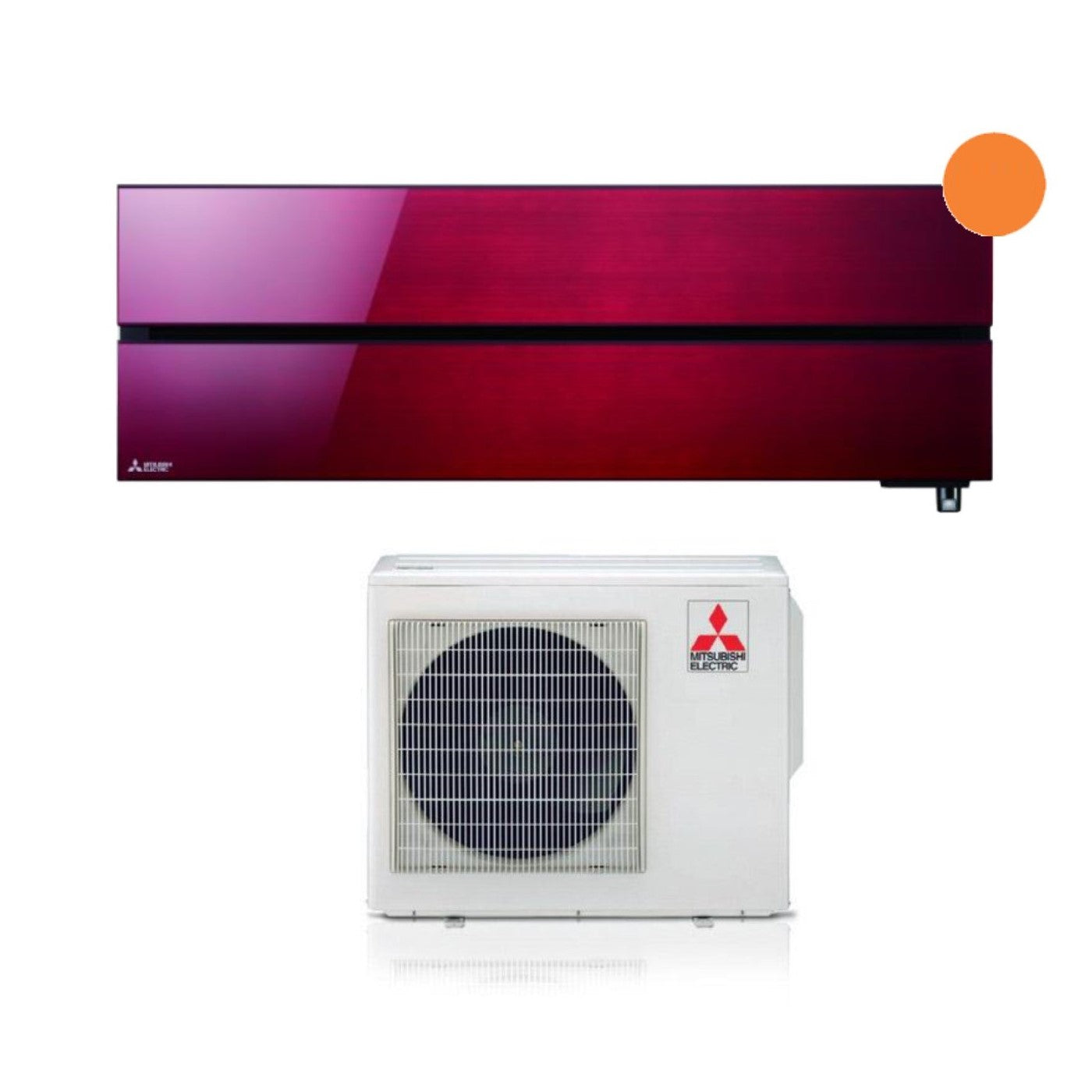 Air conditioner Mitsubishi Electric Kirigamine Style 12000 Btu MSZ-LN35VGR Ruby Red R-32 built-in Wi-Fi