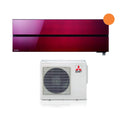 Mitsubishi Electric Inverter Air Conditioner Kirigamine Style series 18000 Btu MSZ-LN50VGR Ruby Red R-32 Integrated Wi-Fi Class A+++ Red