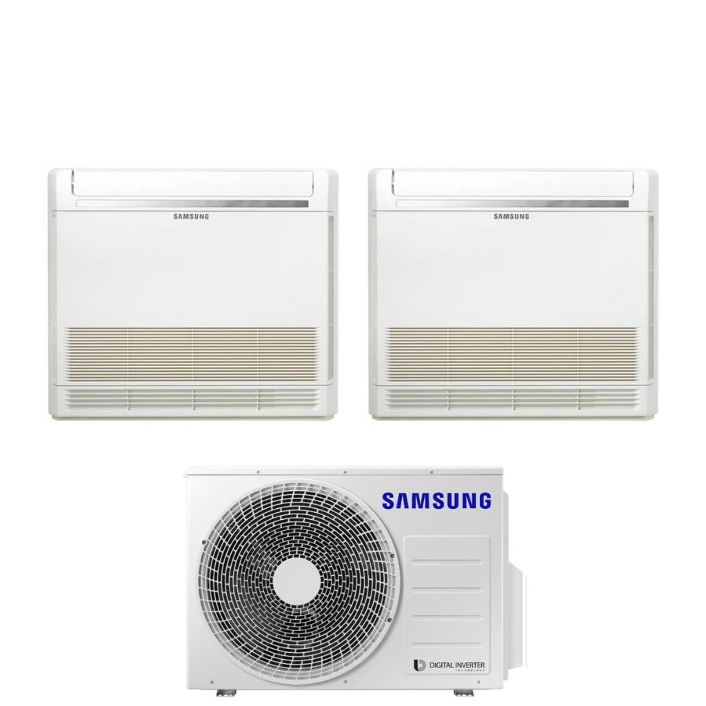 Air conditioner dual-split Console Samsung 9+12 with AJ050TXJ2KG/EU R-32 with Telecomando