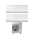 Samsung Dual Split Inverter Air Conditioner CEBU series 12+18 btu with AJ100TXJ5KG/EU R-32 Integrated Wi-Fi 12000+18000 – New