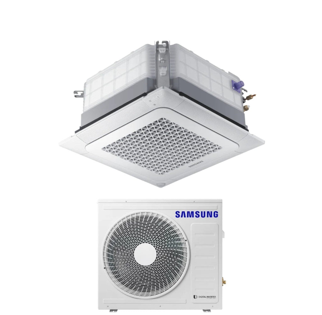 Air conditioner Samsung Mini Cassetta 4 Vie Windfree 24000 Btu AC071RNNDKG R-32 optional Wi-Fi with Pannello Incluso