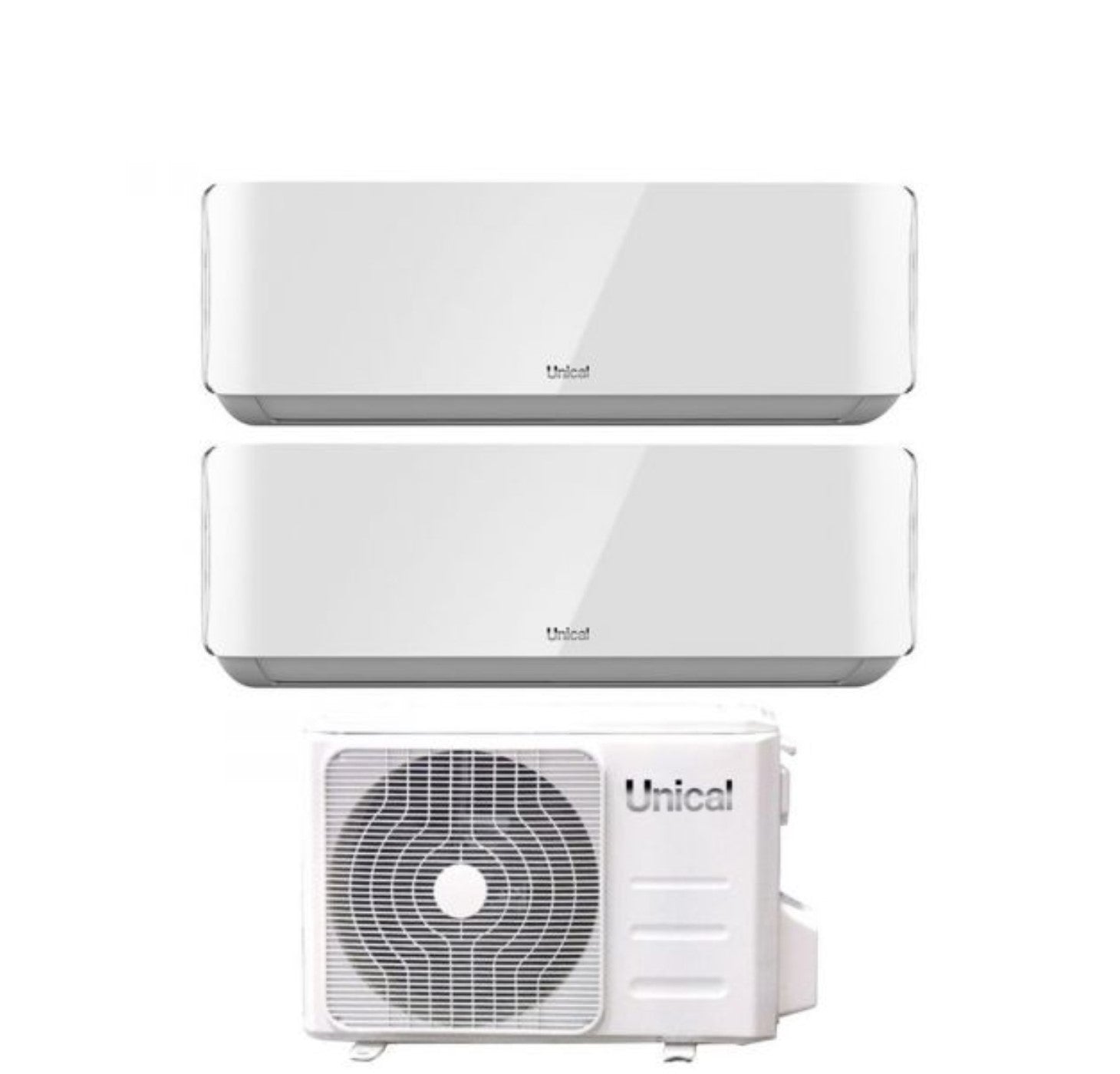 Air conditioner dual-split Unical Air Cristal 13+13 (12+12) with XMX3 21HE R-32 optional Wi-Fi
