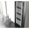 Cordivari Towel Warmer Radiator Model LISA 22 CURVED In White Painted Steel - Available in Various Sizes