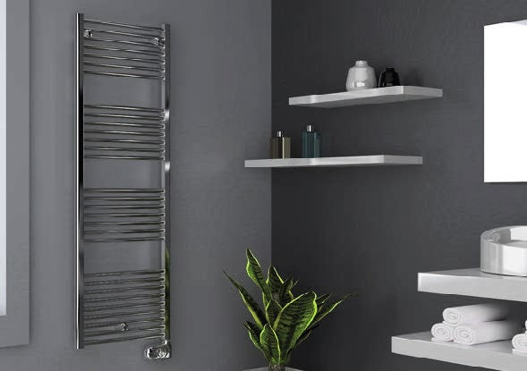 Termoarredo Scaldasalviette Elettrico Cordivari LISA 22 Cromato In Acciaio with Termostato Ambiente Digitale ECO