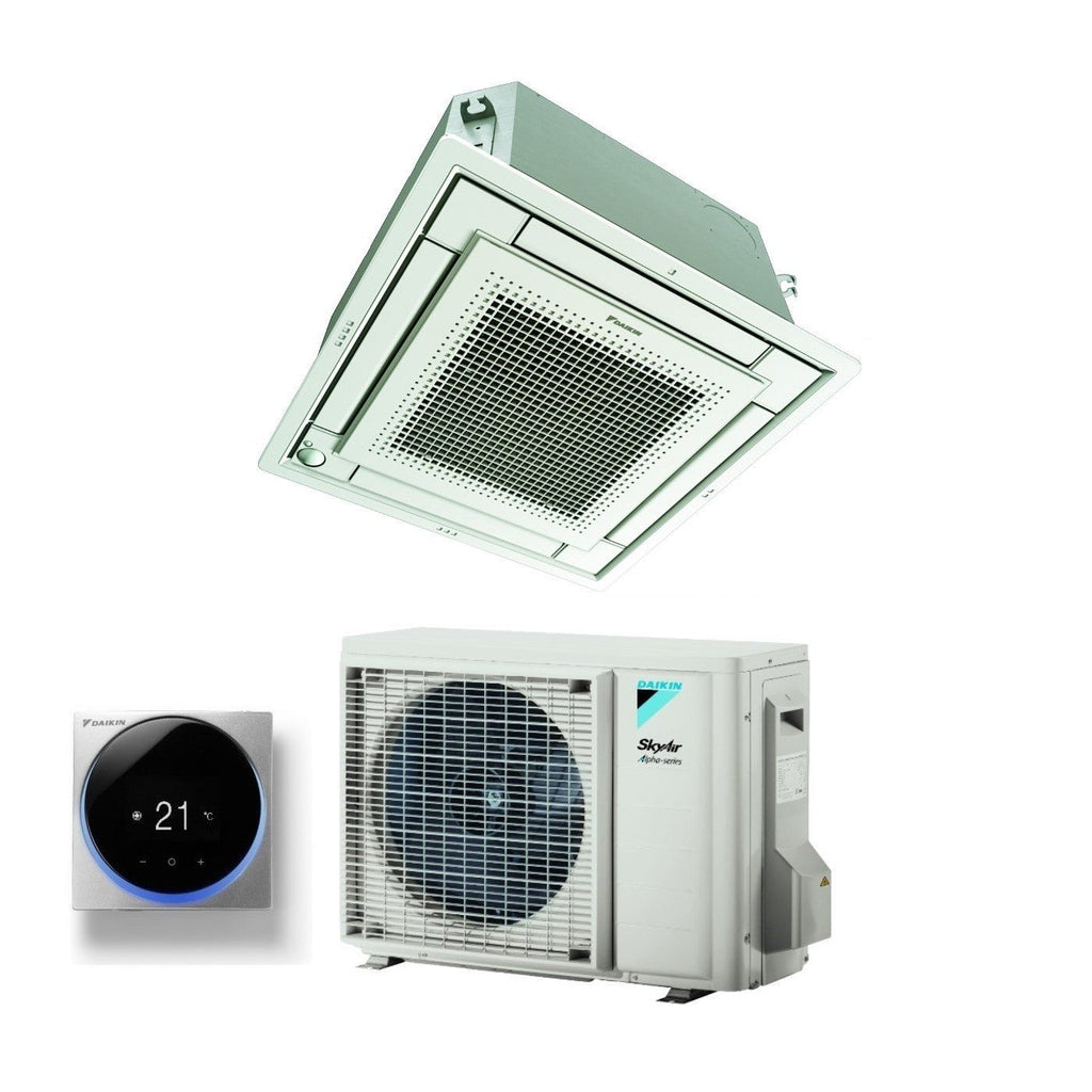 Daikin Fully Flat Cassette Air Conditioner 12000 BTU FFA35A9 + RZAG35A R-32 Optional Wi-Fi with Wired Control and Grille Included
