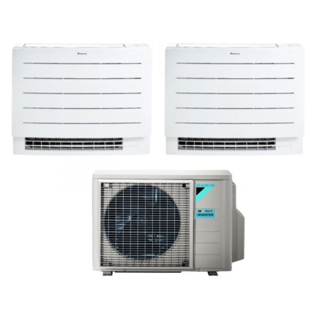 Air conditioner dual-split Daikin a Pavimento series PERFERA FVXM-A 12+12 with 2MXM50A R-32 built-in Wi-Fi 12000+12000 Con Telecomando ad Infrarossi Incluso Garanzia Italiana