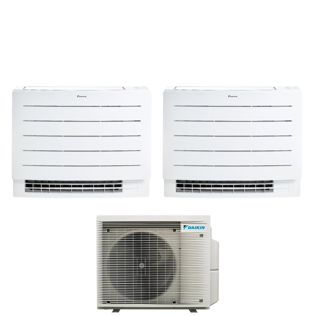 Air conditioner dual-split Daikin a Pavimento series PERFERA FVXM-A 7+12 with 2MXM50A R-32 built-in Wi-Fi 7000+12000 Con Telecomando ad Infrarossi Incluso Garanzia Italiana