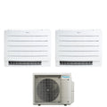 Air conditioner dual-split Daikin a Pavimento series PERFERA FVXM-A 7+12 with 2MXM50A R-32 built-in Wi-Fi 7000+12000 Con Telecomando ad Infrarossi Incluso Garanzia Italiana