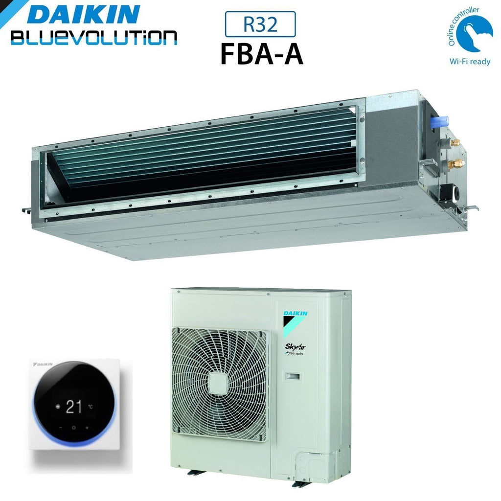 Daikin Bluevolution Air Conditioner Ducted Medium Head 36000 Btu FBA100A + AZAS100MY1 Three-phase R-32 Wi-Fi Optional