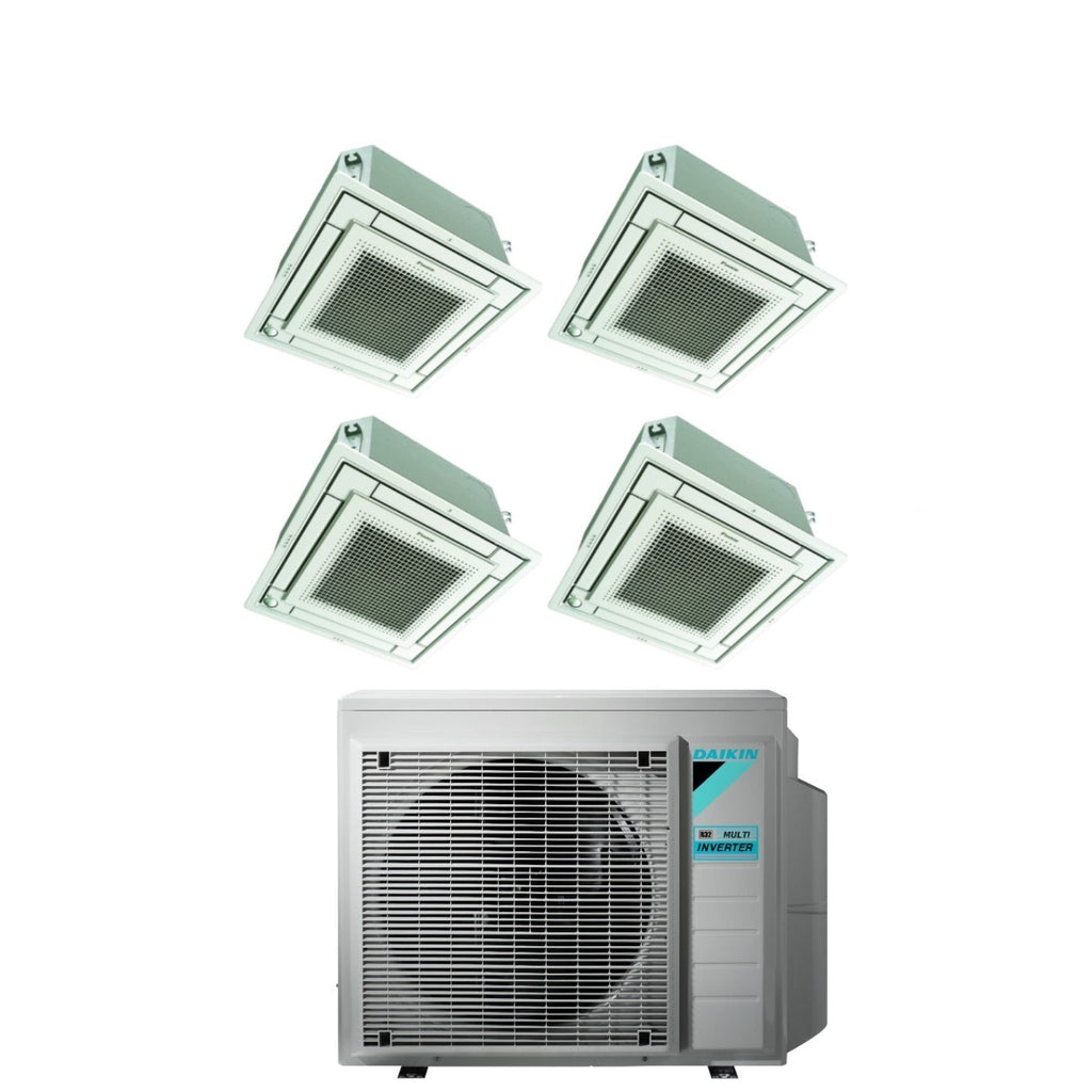 Daikin FFA-A quad-split cassette-airconditioner 9+9+9+9 met 4MXM80A