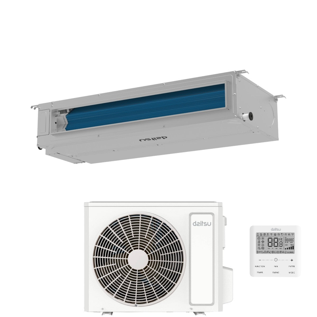 Condizionatore Canalizzato Daitsu 18000 Btu ACD18KDBS R-32 Wi-Fi Integrato con Comando a Filo