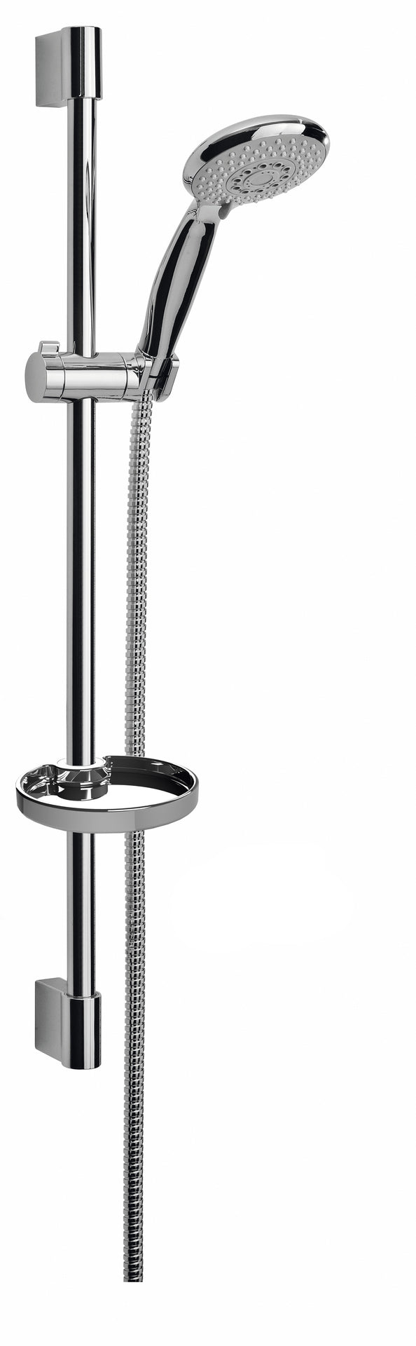 Damast sliding rail set mod ECO 204 ZT Consisting of rod + side and sliding + Mirò shower and 150 cm flexible hose with soap dish