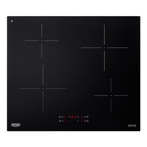 Piano Cottura A Induzione De Longhi Design Pin 62 4 Fuochi (L60xP52) Vetroceramica Nero
