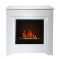 Camino a bioetanolo da terra BELLINI in legno white Made in Italy L96 x P35 x H96