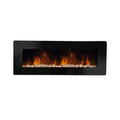 Camino elettrico caminetto da parete DALLAS 127x11x50