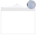 Telo Laterale per Gazebo Market-Pro 3x2 Impermeabile Richiudibile Bianco
