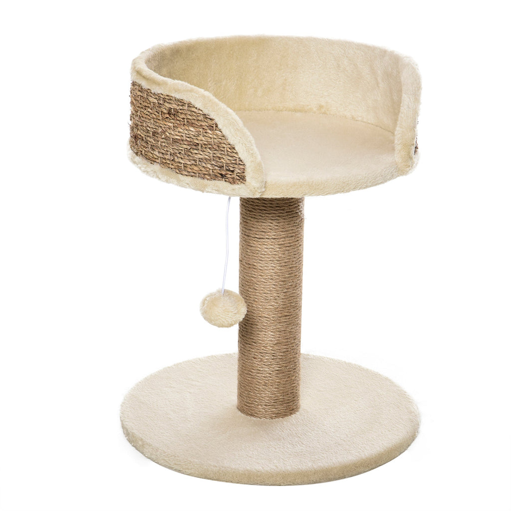EasyComfort krabpaal met ligbed 40x40x49 cm beige