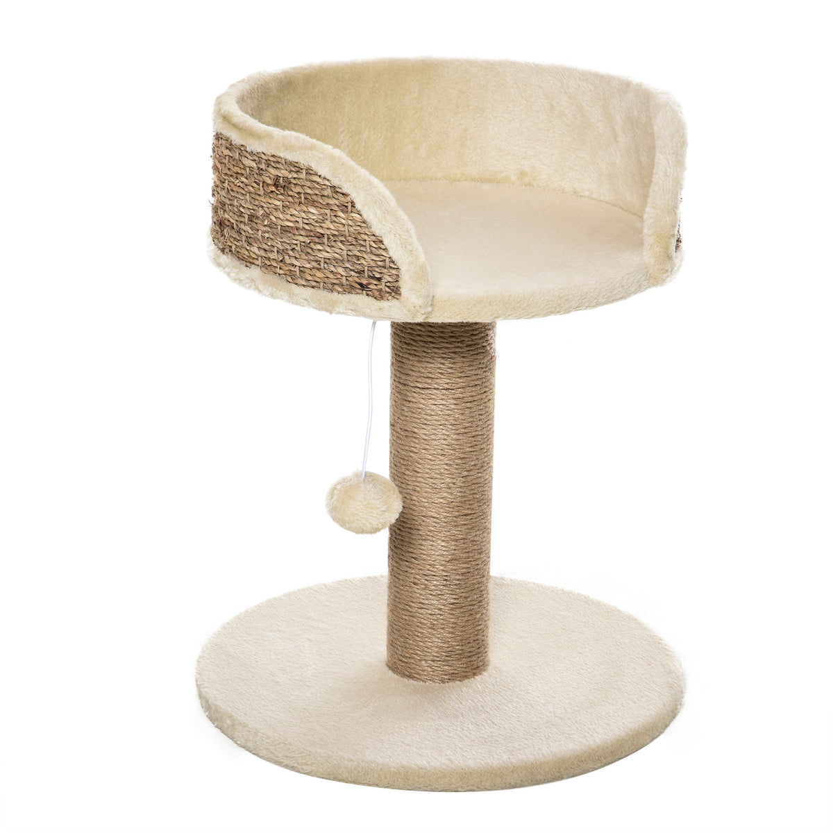 EasyComfort krabpaal met ligbed 40x40x49 cm beige