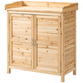 EasyComfort Buitenwandkast 2 schappen vurenhout
