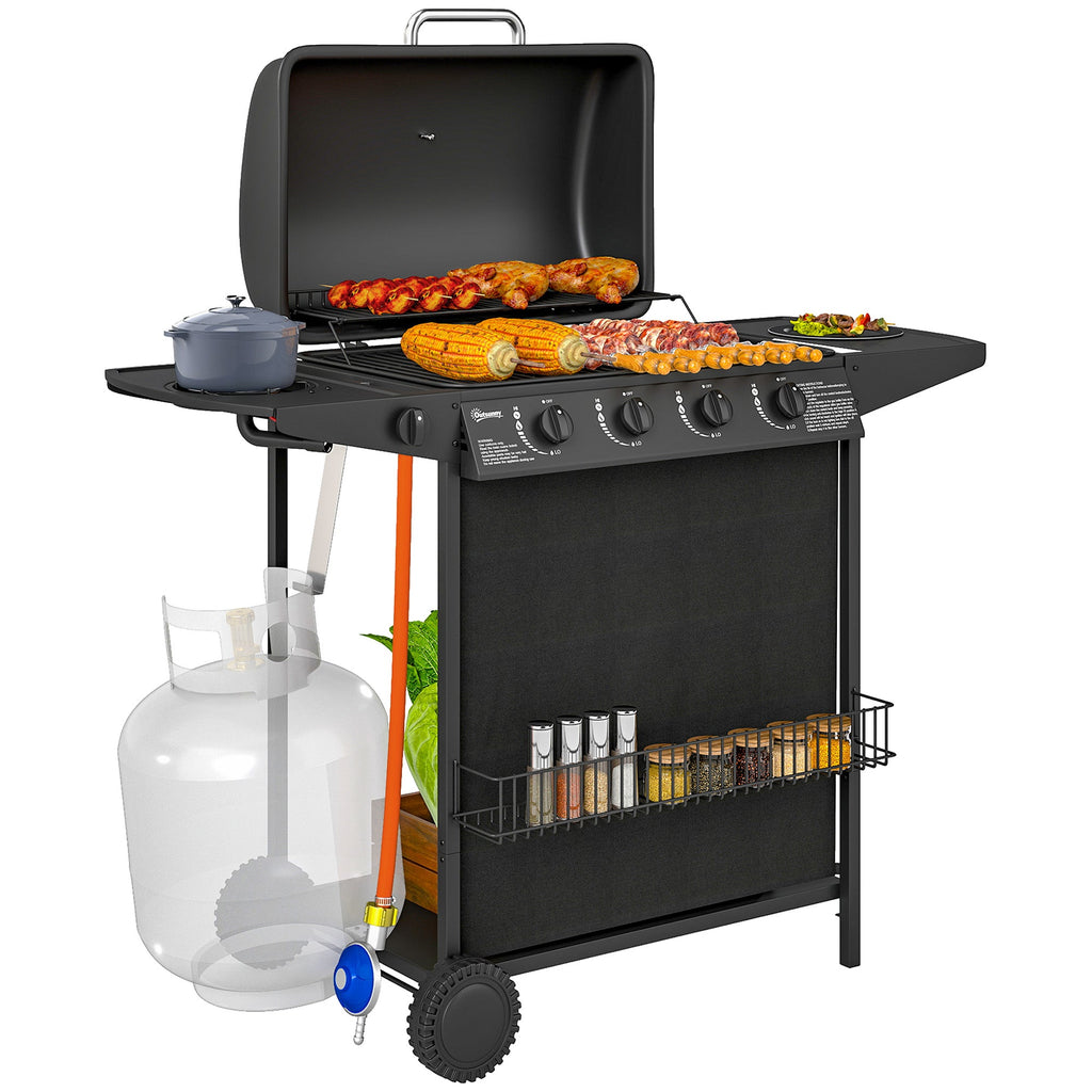 EasyComfort Gasbarbecue 4+1 branders