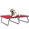 EasyComfort Brandina per Cani Piccoli Pieghevole per Interno ed Esterno, Metallo e Tessuto Oxford, 71x58x20 cm, Rosso