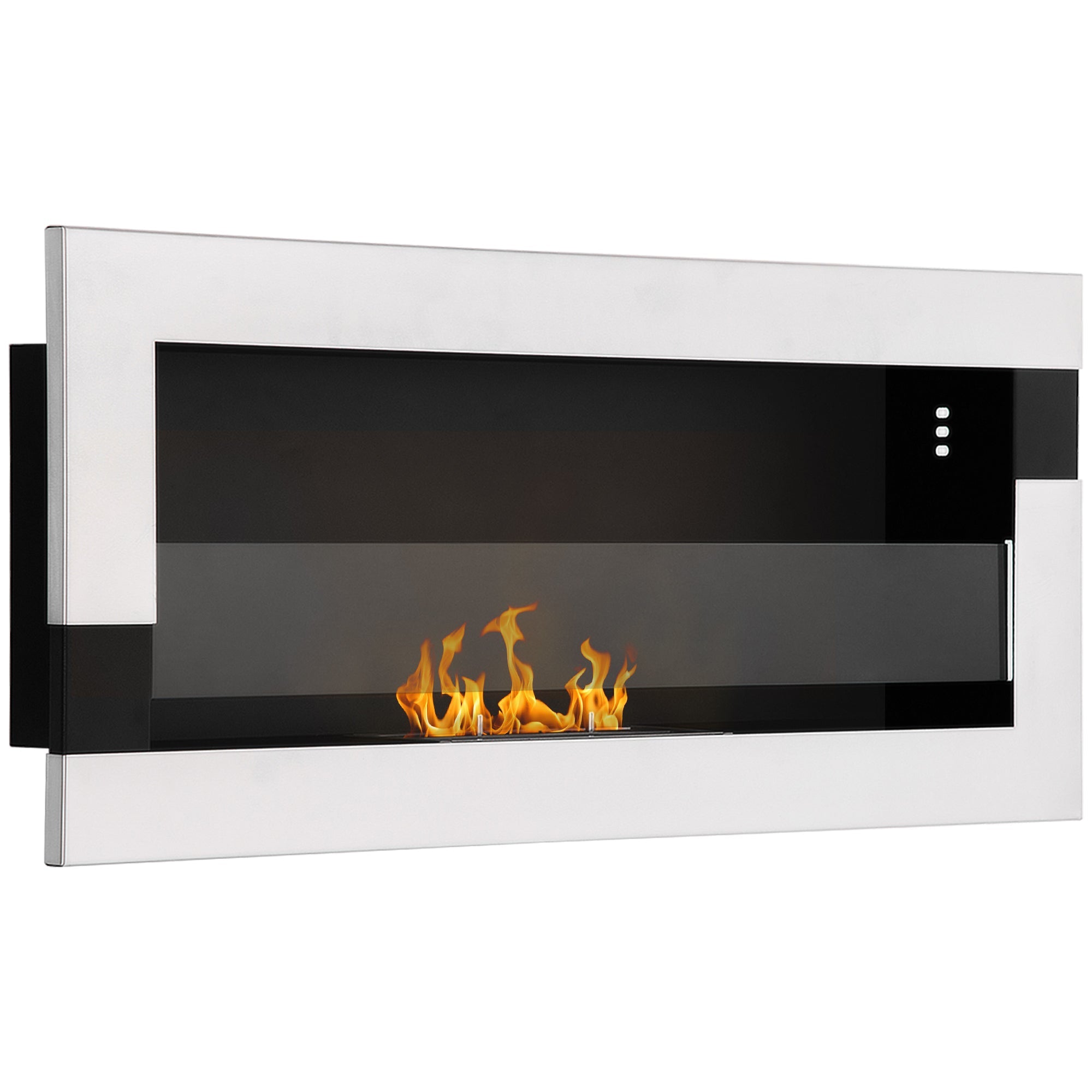 EasyComfort bio-ethanol haard zilver 90 x 16 x 40 cm