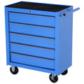 EASYCOMFORT Workshop Trolley with 5 Drawers for Work Tools 67.5x33x77cm
