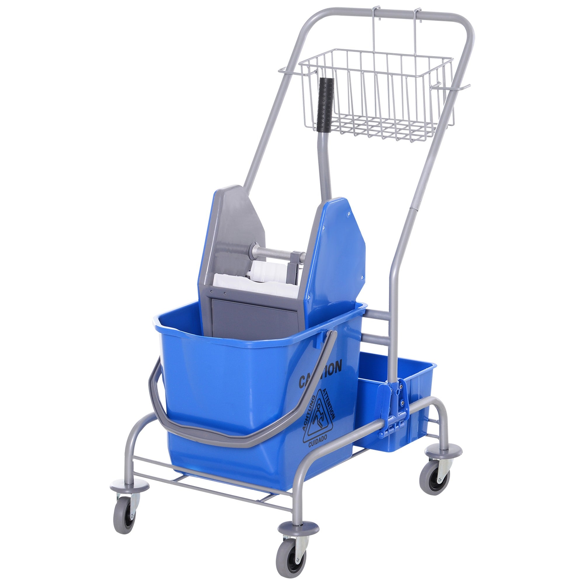 EasyComfort schoonmaakkar met uitwringer en 25L emmer