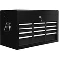 EasyComfort Cassetta per Attrezzi a 6 Cassetti in Acciaio con Serratura, 60x26x34cm, Nero
