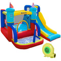 EASYCOMFORT Inflatable Castle 4 in 1 for Children 3-8 Years, Slide and Pool, 265x260x200cm
