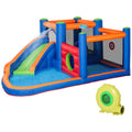 Easycomfort Castello opblaasbaar speelkasteel met glijbaan, trampoline en zwembad