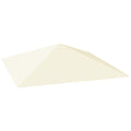 EasyComfort Copertura per Gazebo 3x3 m da Giardino with 8 Fori di Drenaggio, in Tessuto Oxford 600D, white Crema