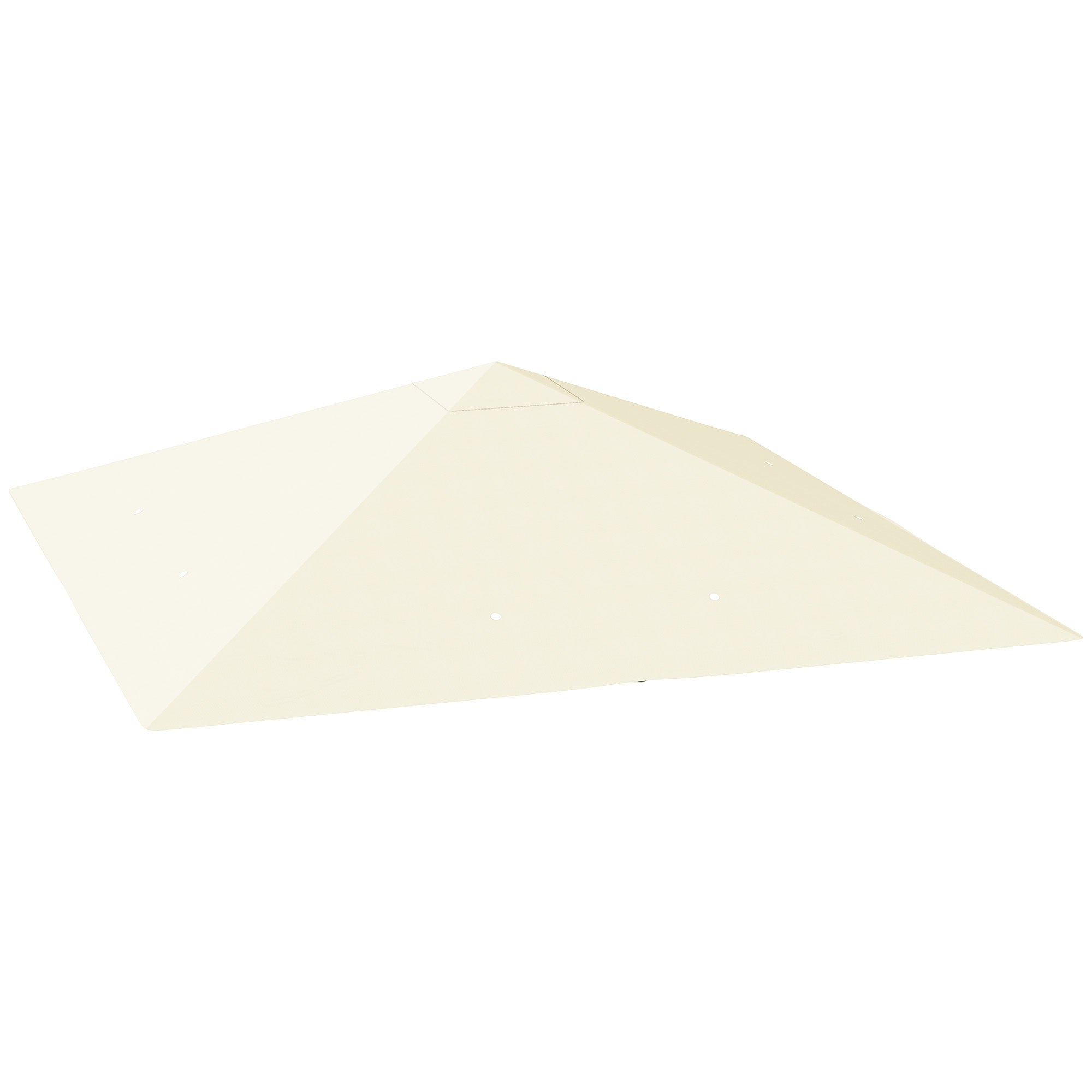 EasyComfort Copertura per Gazebo 3x3 m da Giardino with 8 Fori di Drenaggio, in Tessuto Oxford 600D, white Crema