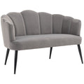EasyComfort Divano 2-zitsbank fluweel grijs