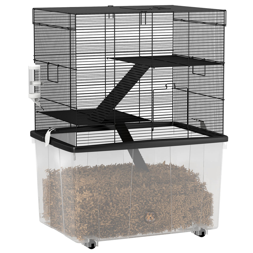 EasyComfort 3‑laags hamsterkooi 58x43x74 cm