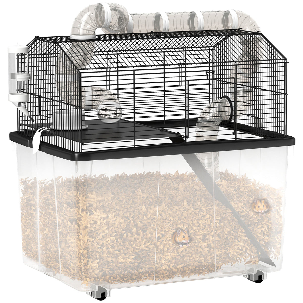 EasyComfort Hamsterkooi 2 verdiepingen 58x43x57 cm