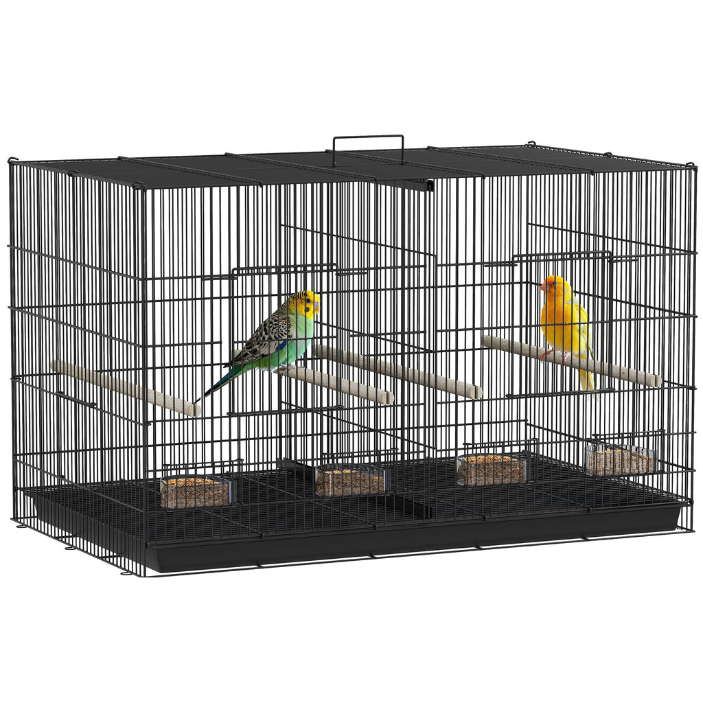 EasyComfort vogelkooi met tussenschot 94x57x57 cm