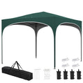EasyComfort Gazebo verstelbaar 295 x 295 cm groen