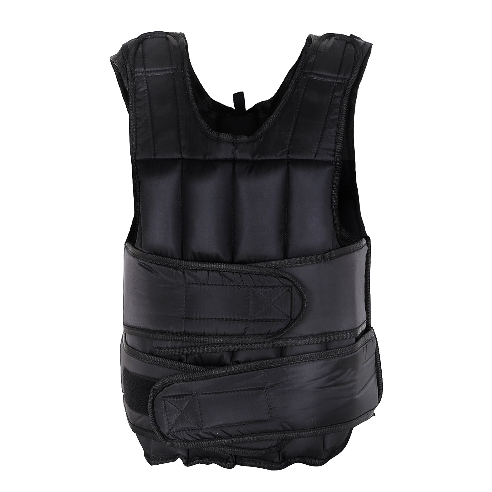 EASYCOMFORT Unisex 20kg Weighted Vest 38 Individual Weights, Padding, Velcro Closures, Black
