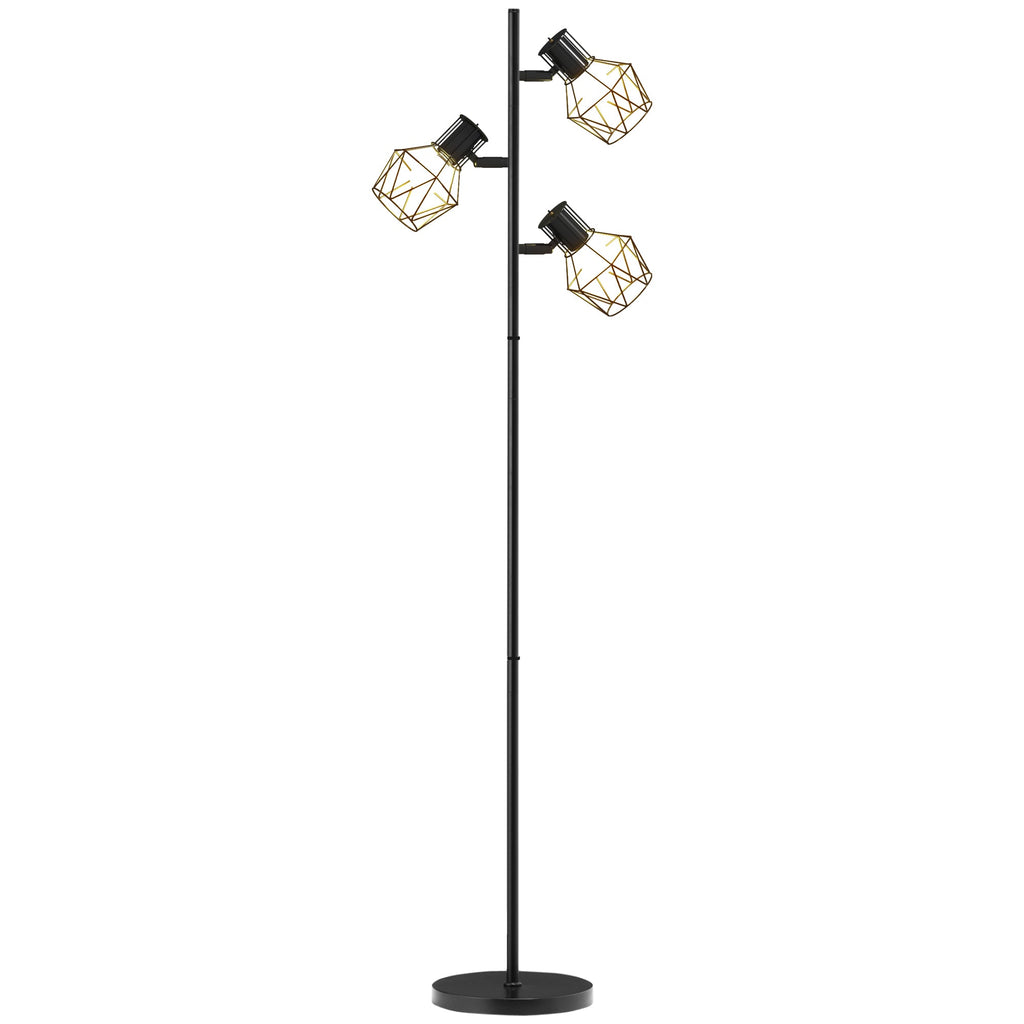 EasyComfort vloerlamp 3 verstelbare spots zwart