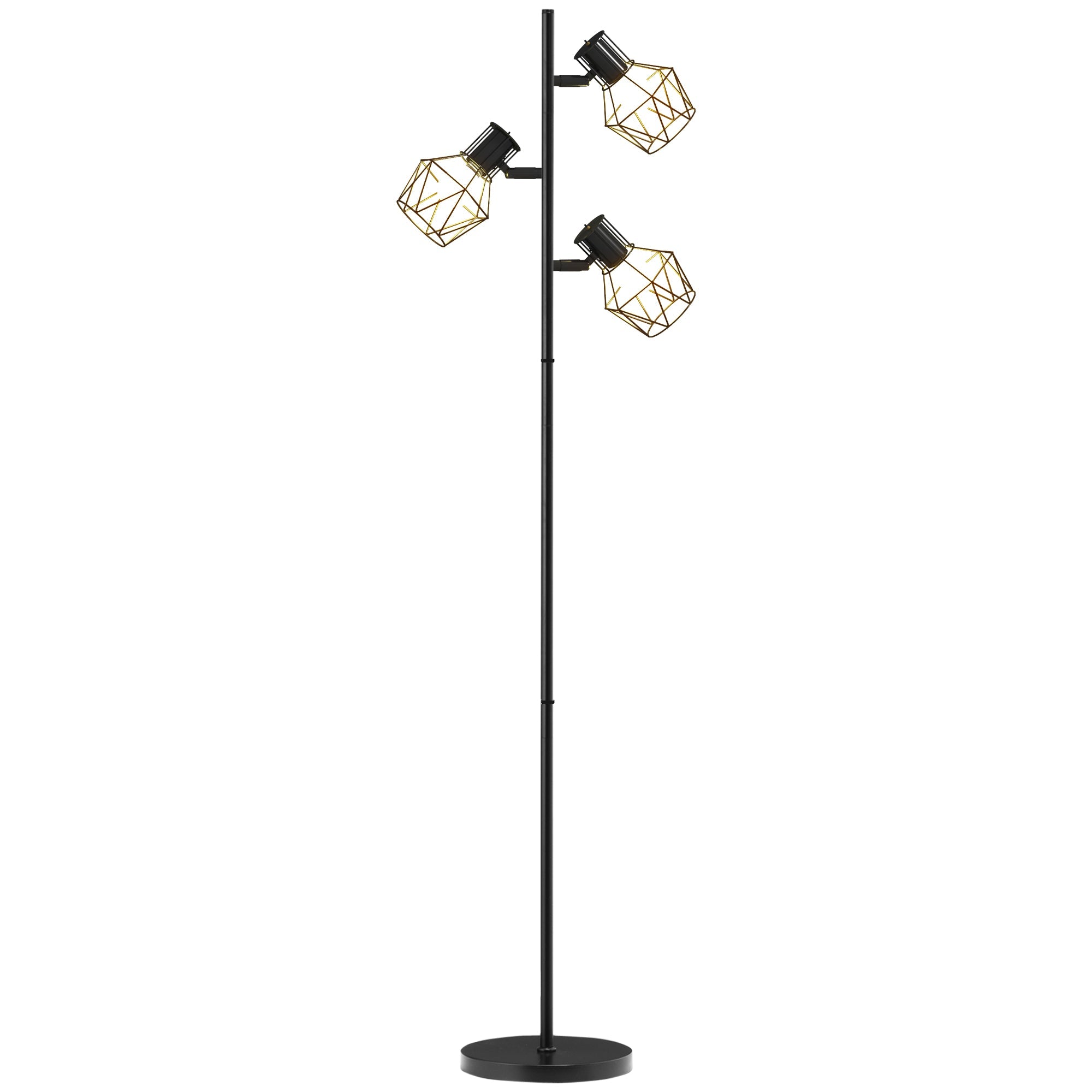 EasyComfort vloerlamp 3 verstelbare spots zwart