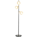 EasyComfort Staande lamp 3 glazen kappen