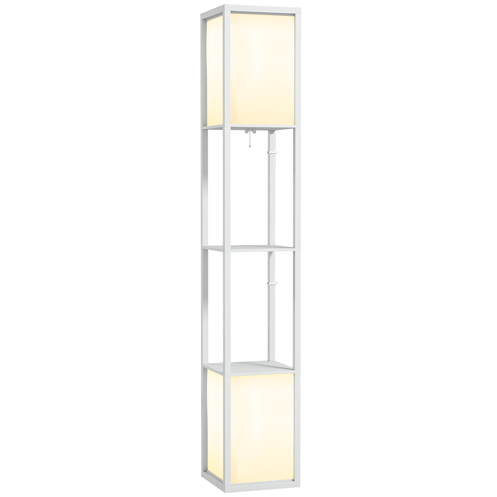EasyComfort Vloerlamp met 2 lampschermen, wit