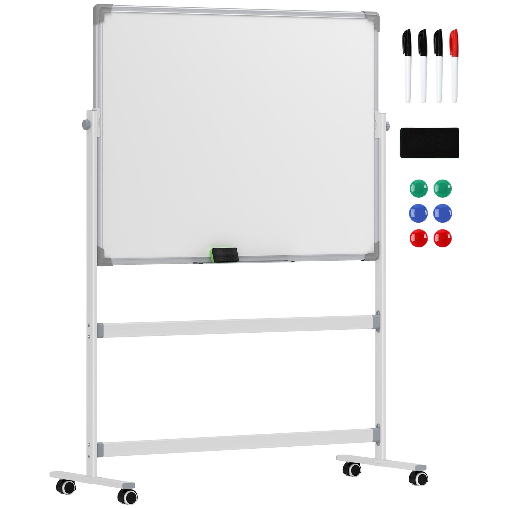 EasyComfort dubbelzijdig magnetisch whiteboard 120x90 cm