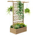 EasyComfort Letto per Orto plantenbak met traliewerk en pergola