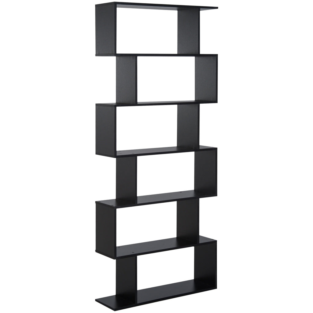 EasyComfort S‑vormige boekenkast zwart