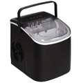 Easycomfort Macchina del Ghiaccio da 9 Cubetti in 6-12 Minuti with Cestello e Paletta Inclusi, 23.8x30.5x29 cm, black